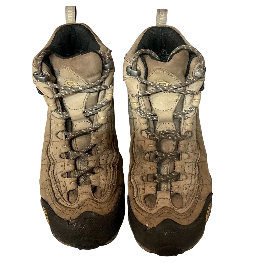 Oboz Footwear Yellowstone‎ B-Dry Leather Lace Up Waterproof Hiking Boots Size 8